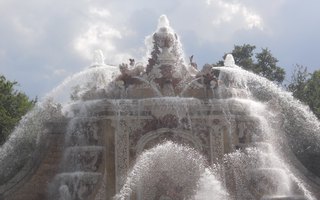 An impressive fountain near Segovia An impressive fountain near Segovia