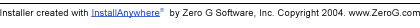 Installer created with InstallAnywhere(tm) by Zero G Software, Inc. (c)2004 www.ZeroG.com